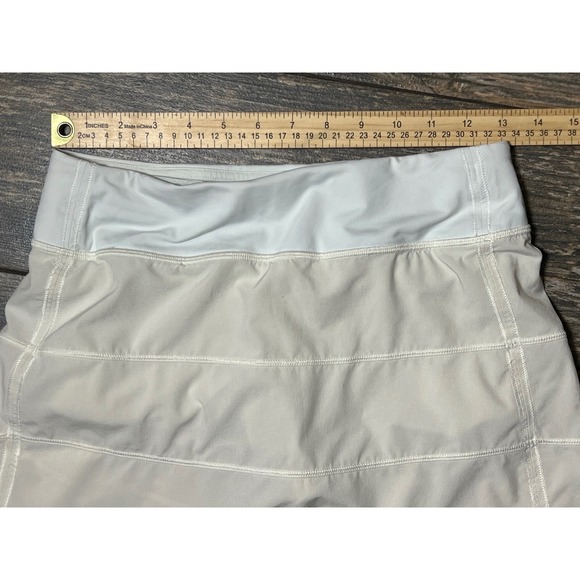 Lululemon Pace Rival Mid Rise Skirt Lemon Sorbet Size 4 Athletic Tennis Long EUC - Picture 4 of 9